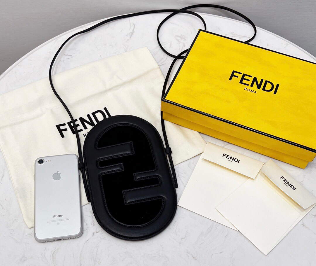 Fendi 8526 Phone Shoulder Bag Black - Default Title - View 2