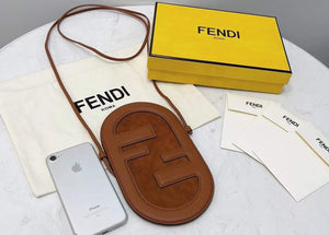 Fendi 8526 Phone Shoulder Bag Brown - Default Title - View 2