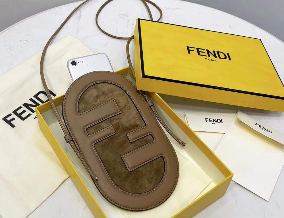 Fendi 8526 Phone Shoulder Bag Gray - Default Title - View 2