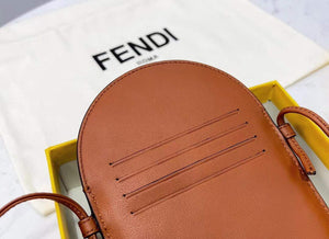 Fendi 8526 Phone Shoulder Bag Brown - Default Title - View 4