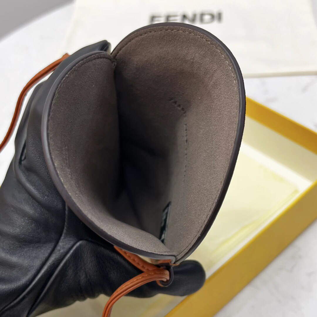 Fendi 8526 Phone Shoulder Bag Brown