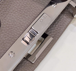 Fendi 8551 Peekaboo Mini Leather Bag Gray - Default Title - View 6