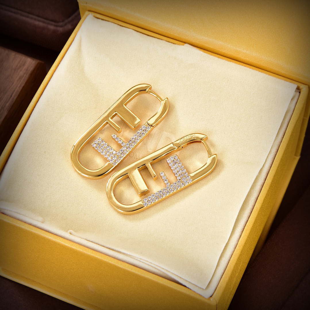 Fendi 8AH449 Earring O¡¯Lock Earrings Gold-coloured earrings