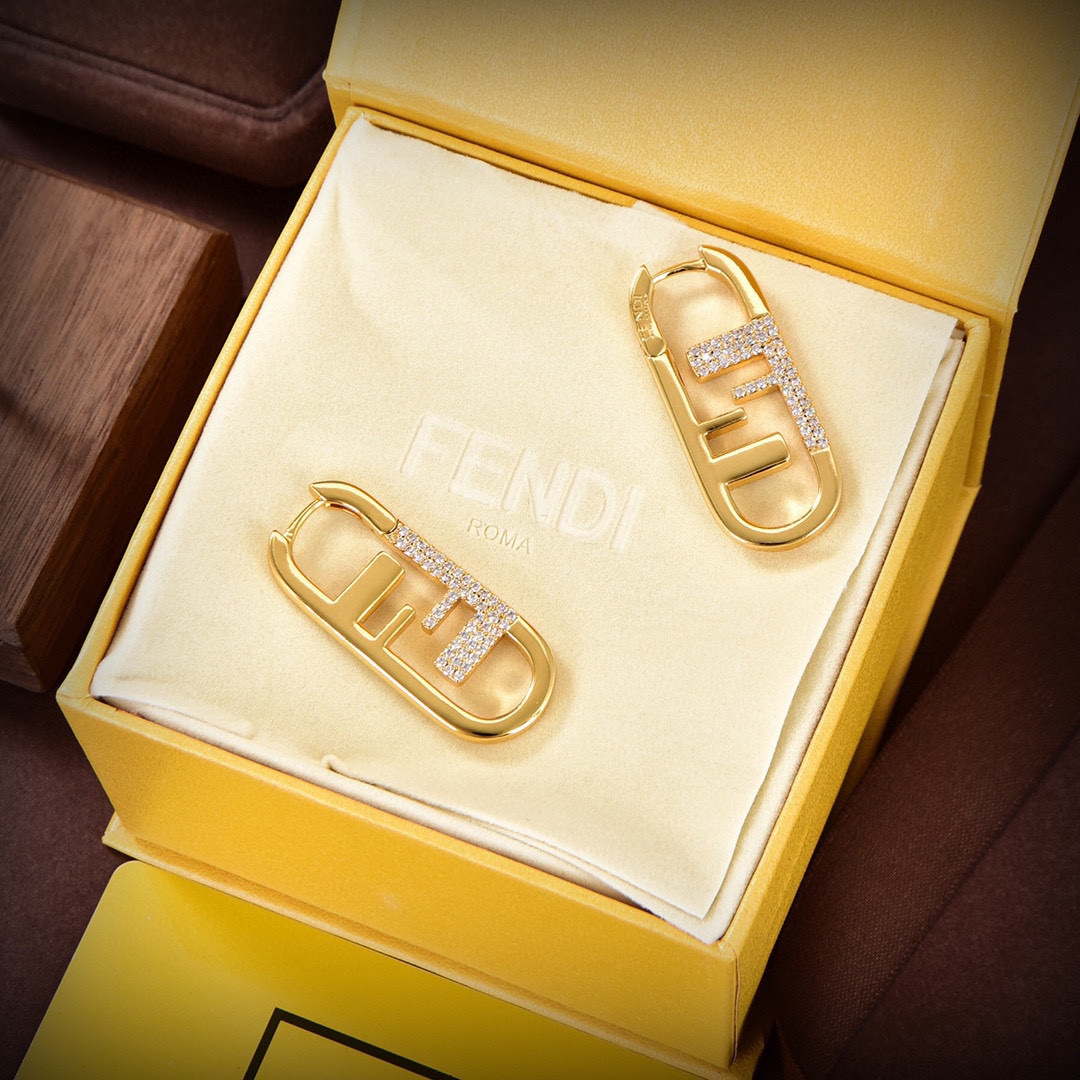 Fendi 8AH449 Earring O¡¯Lock Earrings Gold-coloured earrings