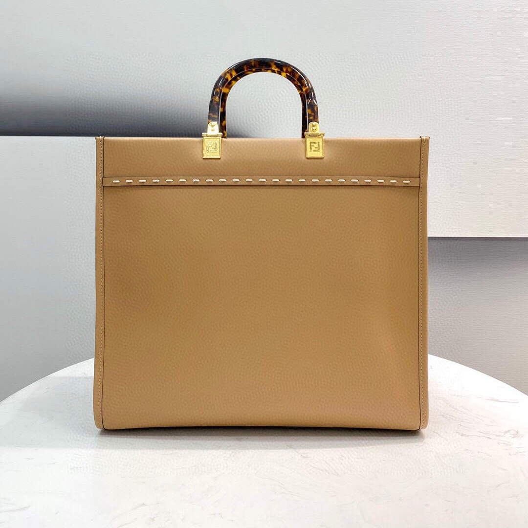 Fendi 8BH386 Sunshine Medium Fendi Tote Bag 8518 Apricot - Default Title - View 3