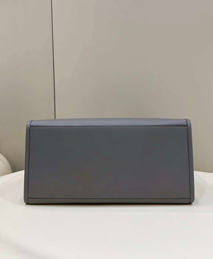 Fendi 8BH386 Sunshine Medium Bag Gray leather shopper 8266S - Default Title - View 4