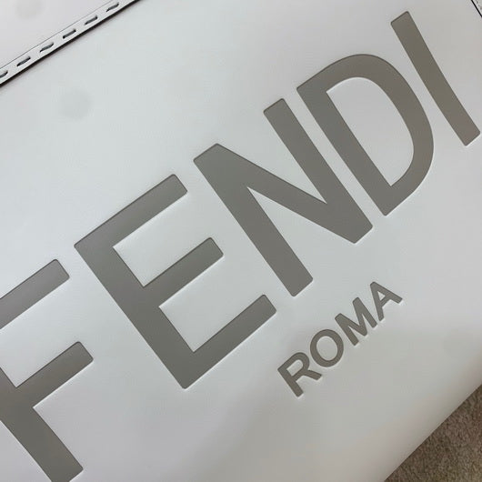 Fendi 8BH386 Sunshine Medium Fendi Tote Leather Bag 8266S Beige