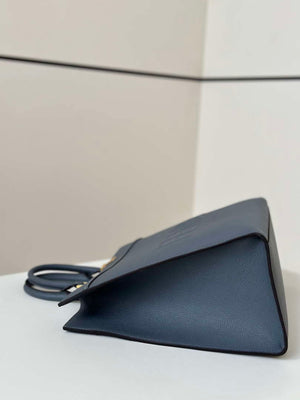 Fendi 8BH386 Fendi Sunshine Medium Navy Blue leather shopper Full-grain cowhide 8636 - Default Title - View 4