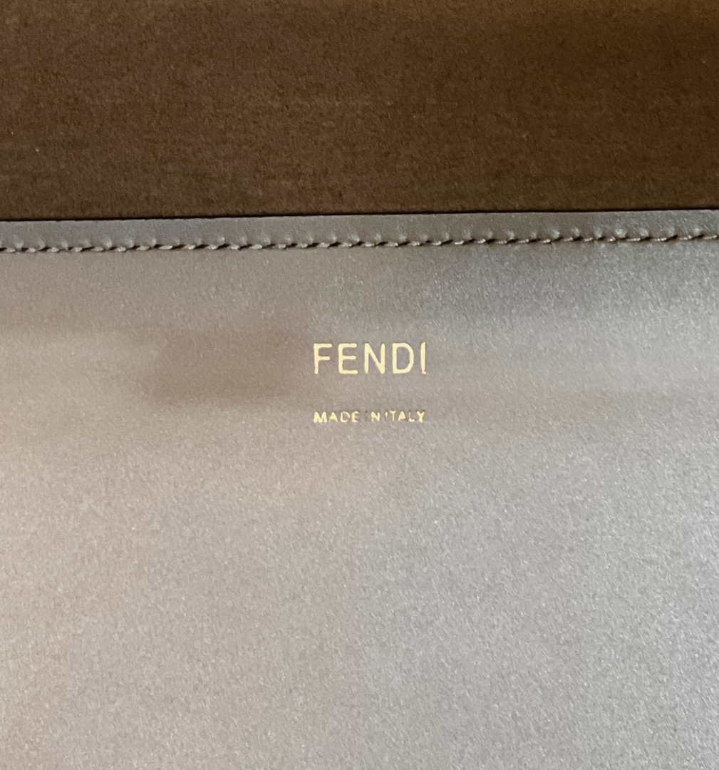 Fendi 8BH386 Sunshine Medium Bag Nude leather shopper 8266S