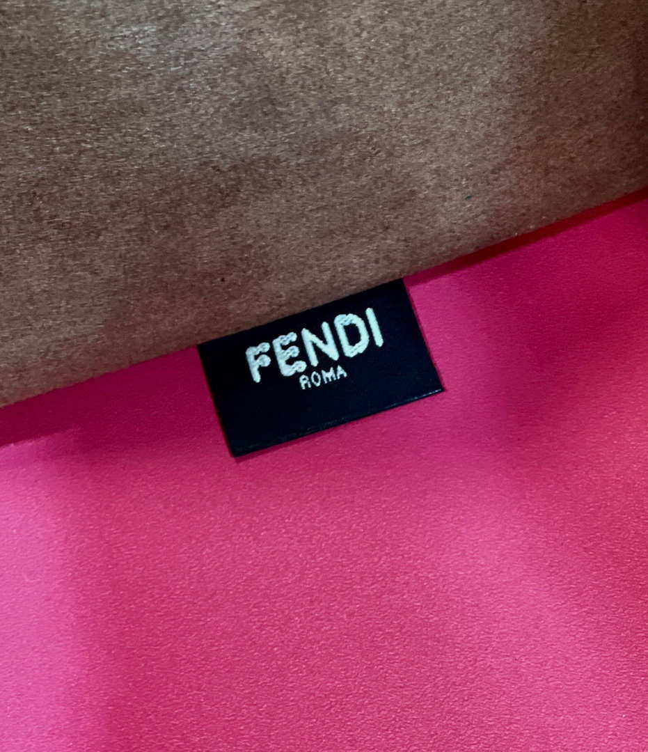 Fendi 8BH386 Sunshine Medium Bag Rose Red leather shopper 8266S - Default Title - View 6