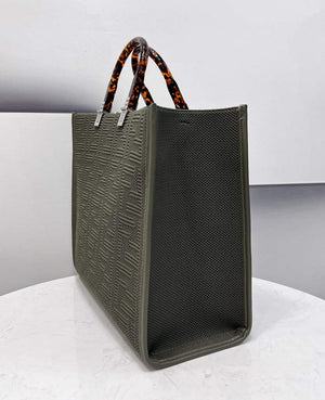 Fendi 8BH386 Sunshine Medium Fendi Tote Bag 8258 Green - Default Title - View 3