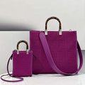 Fendi 8BH386 Sunshine Medium Fendi Tote Bag 8258 Purple - Default Title - View 1