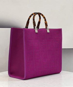 Fendi 8BH386 Sunshine Medium Fendi Tote Bag 8258 Purple - Default Title - View 2