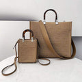 Fendi 8BH386 Sunshine Medium Fendi Tote Bag 8258 Tan - Default Title - View 1