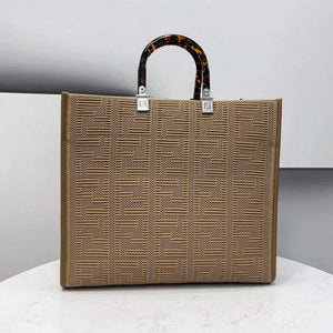 Fendi 8BH386 Sunshine Medium Fendi Tote Bag 8258 Tan - Default Title - View 2