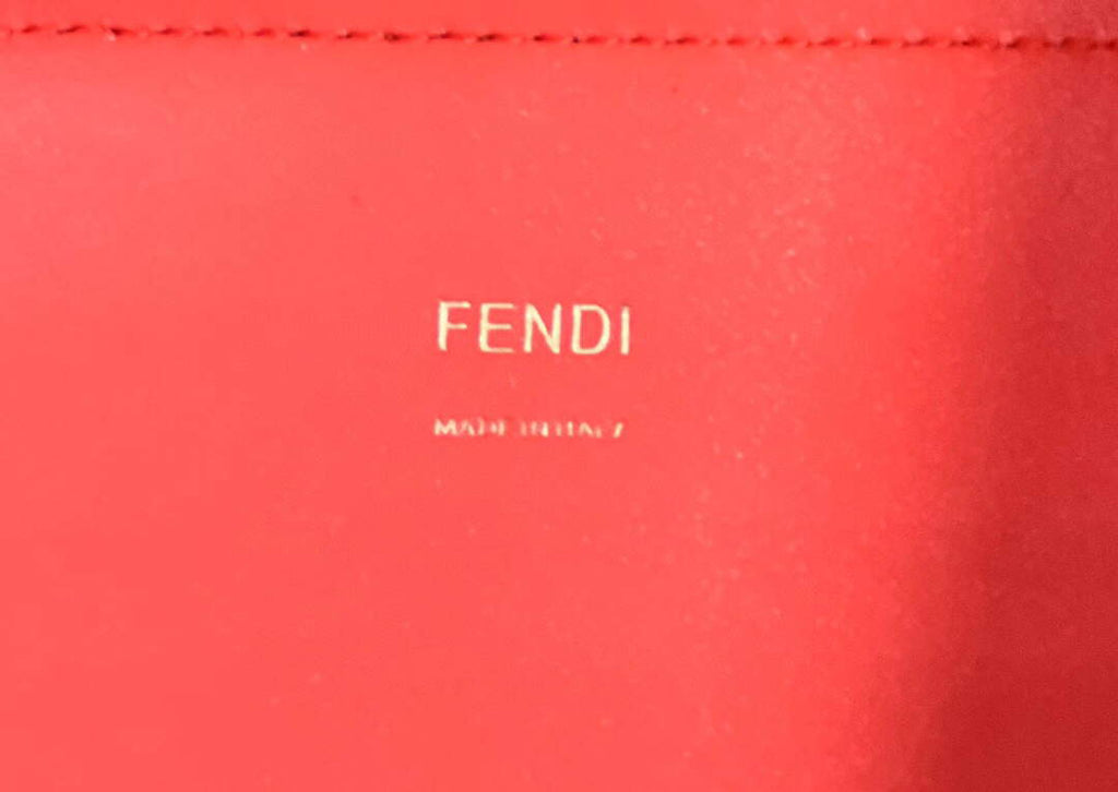 Fendi 8BH386 Sunshine Medium Fuchsia Leather Shopper Bag 8535 Multicolour