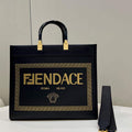 Fendi 8BH386 Sunshine Medium Tote Bag Black - Default Title - View 1