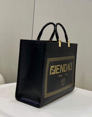 Fendi 8BH386 Sunshine Medium Tote Bag Black - Default Title - View 3