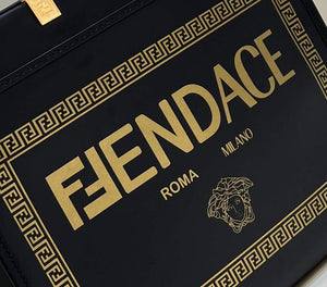 Fendi 8BH386 Sunshine Medium Tote Bag Black - Default Title - View 5