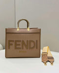 Fendi 8BH386 Sunshine Medium Tote Flannel shopper bag