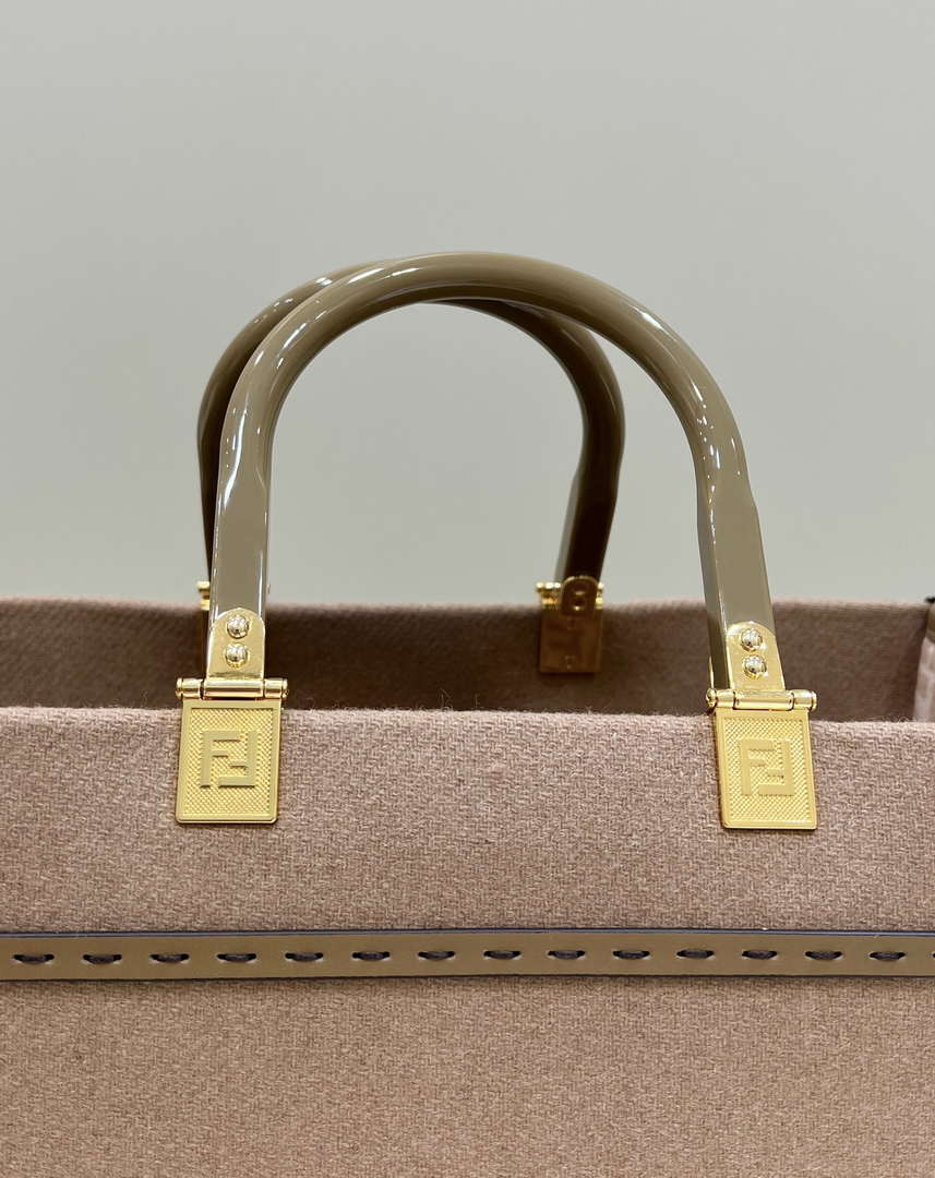 Fendi 8BH386 Sunshine Medium Tote Flannel shopper bag
