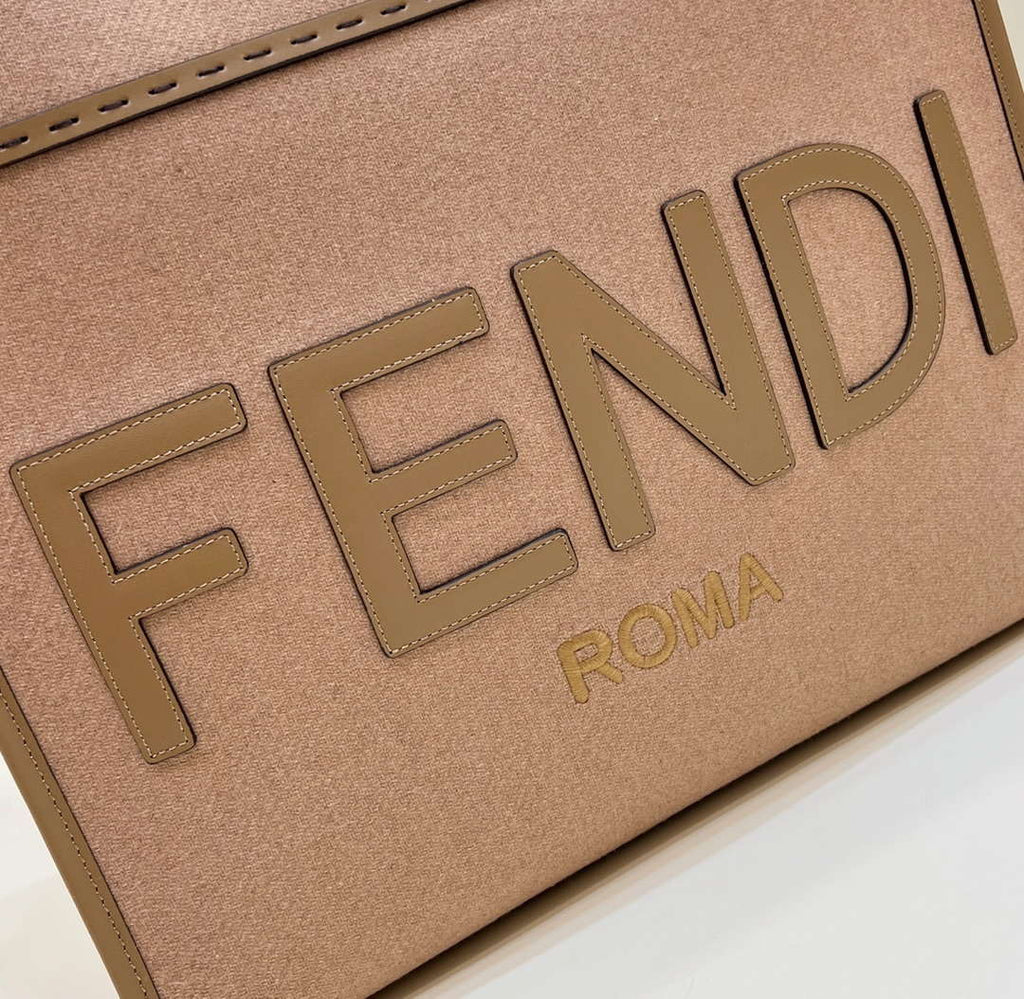 Fendi 8BH386 Sunshine Medium Tote Flannel shopper bag
