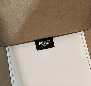 Fendi 8BH386 Sunshine Medium Tote White Leather and elaphe shopper bag - Default Title - View 6