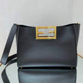 Fendi 8BH391 Fendi way Medium Black Leather bag - Default Title - View 1