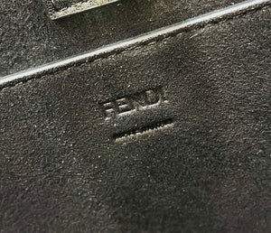 Fendi 8BH394 Fendi Sunshine Small Black leather shopper Printer FF - Default Title - View 6