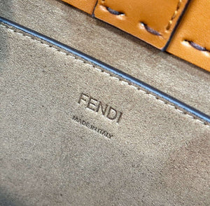 Fendi 8BH394 Fendi Sunshine Small Brown leather shopper - Default Title - View 7