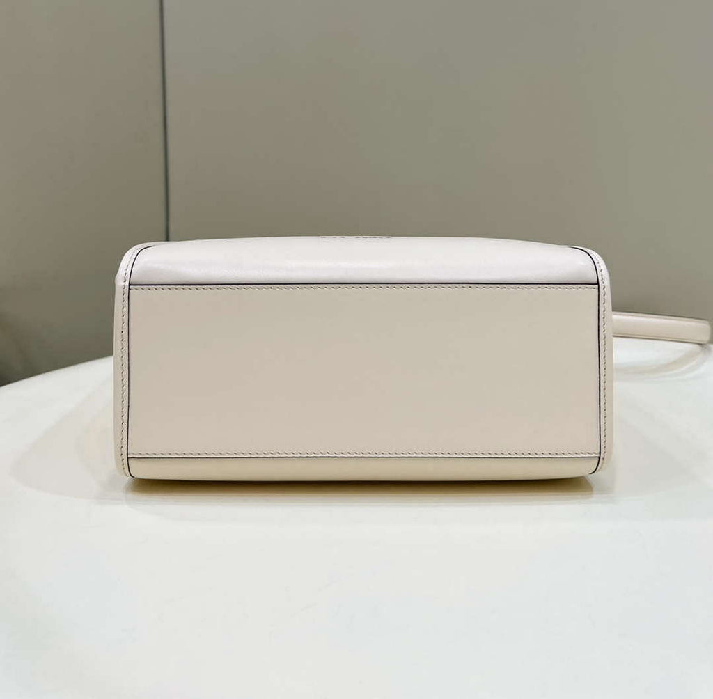 Fendi 8BH394 Fendi Sunshine Small White leather shopper
