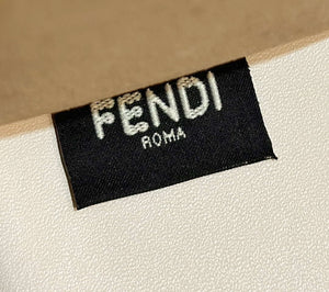 Fendi 8BH394 Fendi Sunshine Small White leather shopper - Default Title - View 7