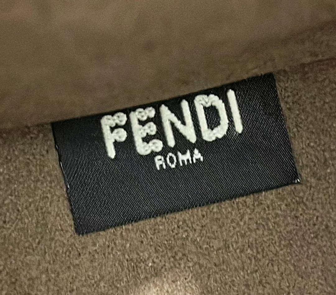 Fendi 8BH394 Fendi Sunshine Small White leather shopper Printer FF - Default Title - View 6
