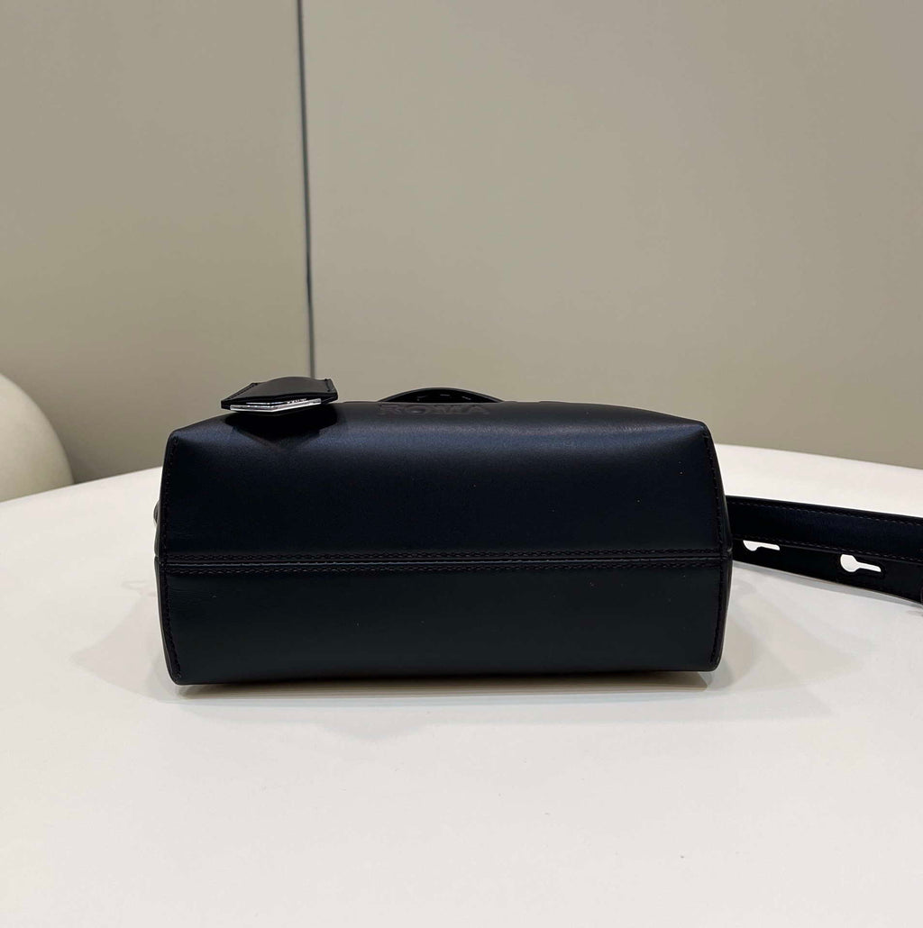 Fendi 8BL145 By The Way Mini Black leather small Boston bag