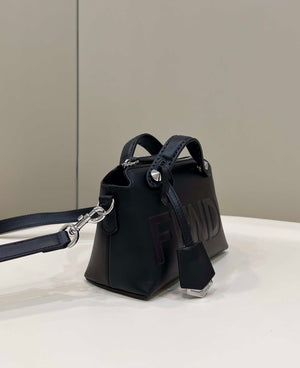 Fendi 8BL145 By The Way Mini Black leather small Boston bag - Default Title - View 5