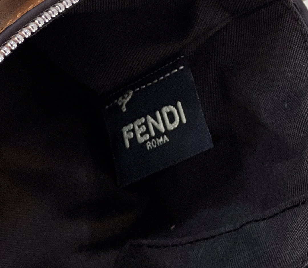 Fendi 8BL145 By The Way Mini Brown leather small Boston bag