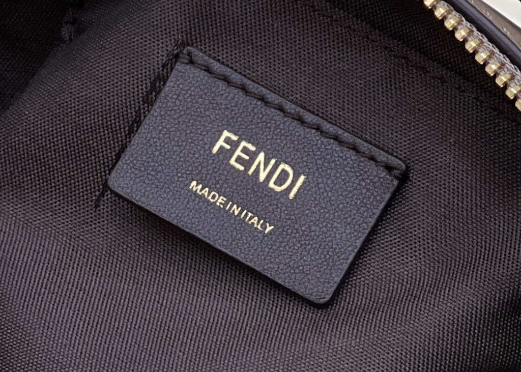 Fendi 8BL145 By The Way Mini Gray leather small Boston bag