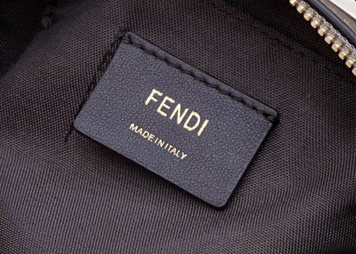 Fendi 8BL145 By The Way Mini Gray leather small Boston bag