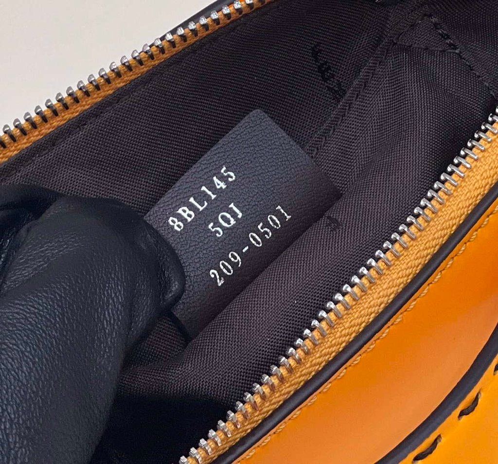 Fendi 8BL145 By The Way Mini Orange leather small Boston bag
