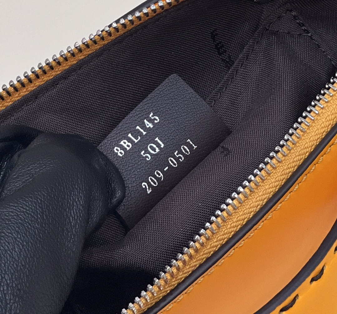 Fendi 8BL145 By The Way Mini Orange leather small Boston bag - Default Title - View 8