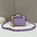 Fendi 8BL145 By The Way Mini Purple leather small Boston bag - Default Title - View 1