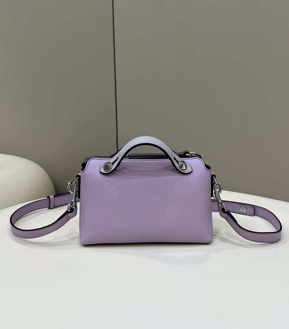 Fendi 8BL145 By The Way Mini Purple leather small Boston bag