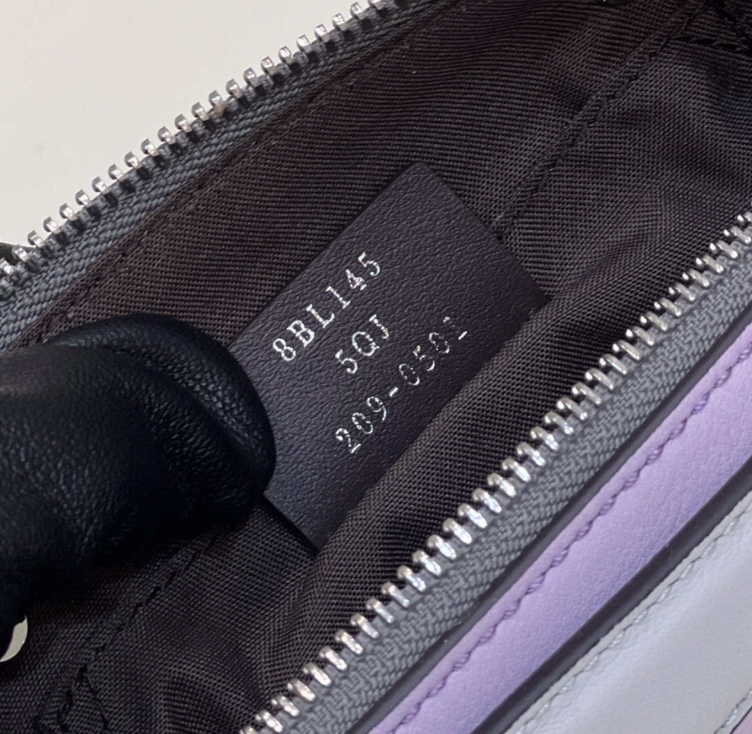 Fendi 8BL145 By The Way Mini Purple leather small Boston bag