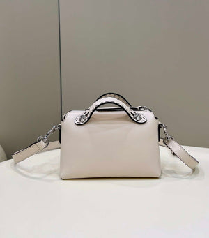 Fendi 8BL145 By The Way Mini White leather small Boston bag - Default Title - View 3