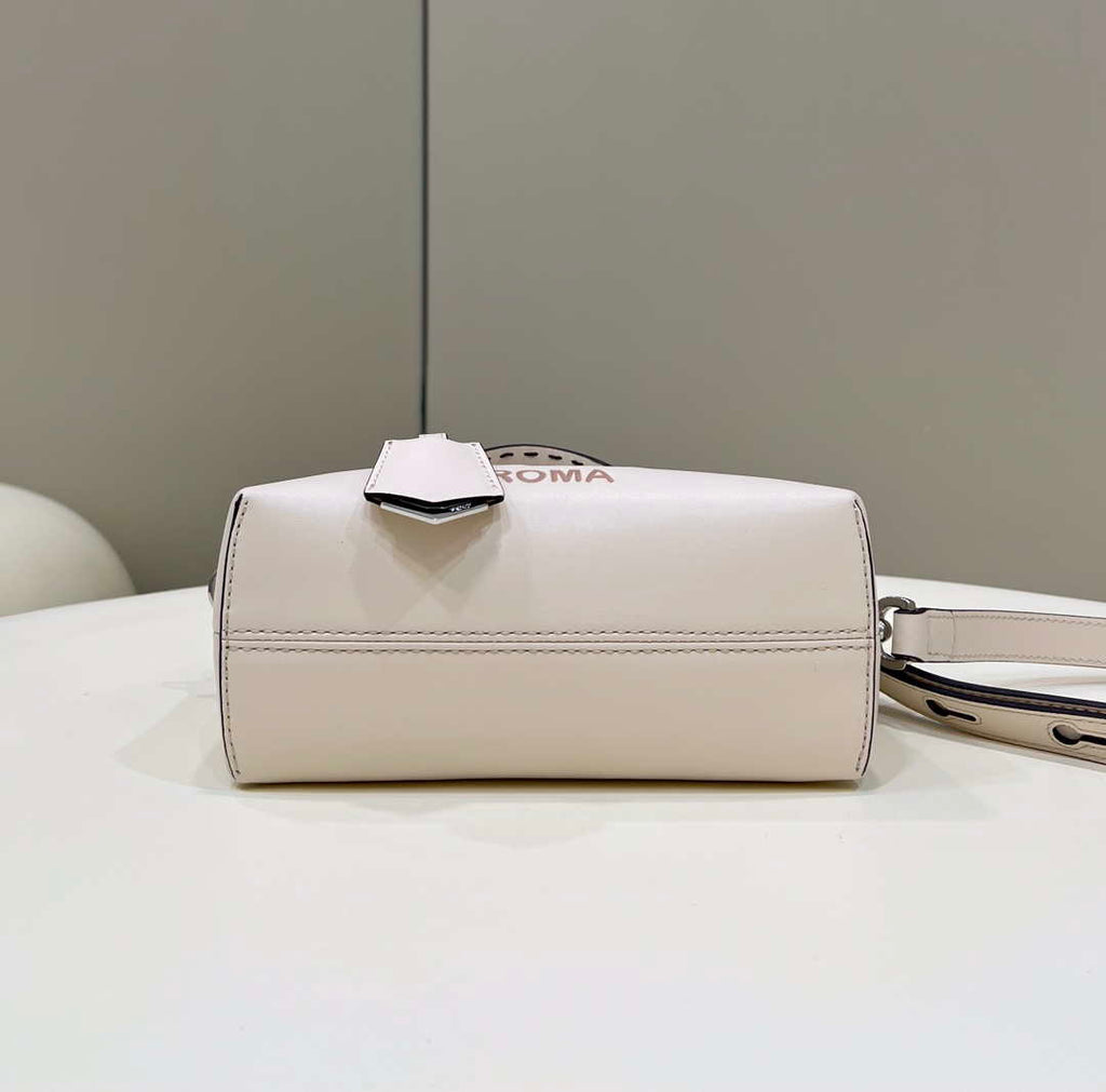 Fendi 8BL145 By The Way Mini White leather small Boston bag