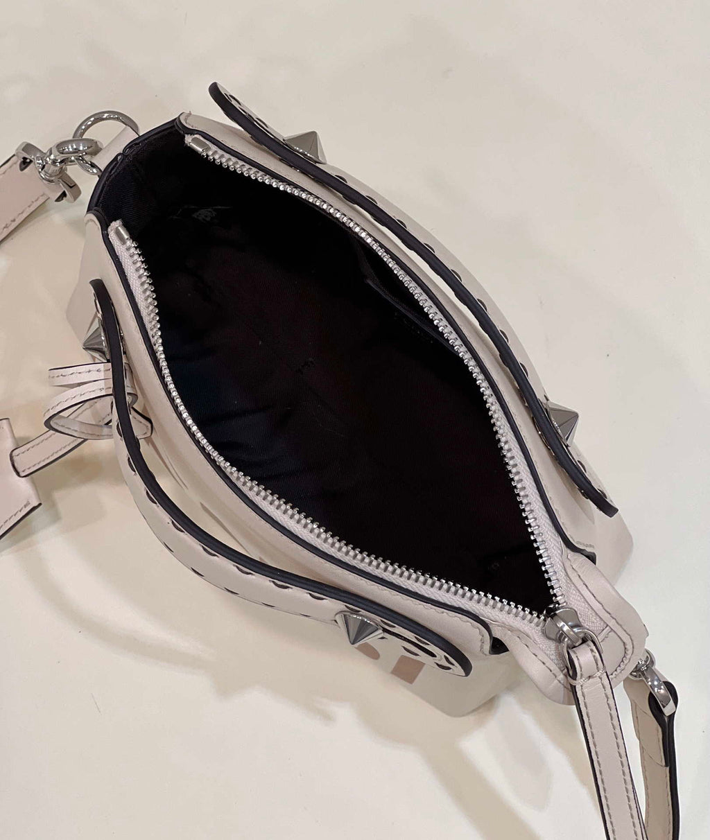 Fendi 8BL145 By The Way Mini White leather small Boston bag