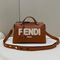 Fendi 8BL146 By The Way Medium Brown leather Boston Bag - Default Title - View 1