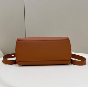 Fendi 8BL146 By The Way Medium Brown leather Boston Bag - Default Title - View 7