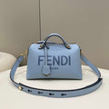 Fendi 8BL146 By The Way Medium Ligth Blue leather Boston bag - Default Title - View 1