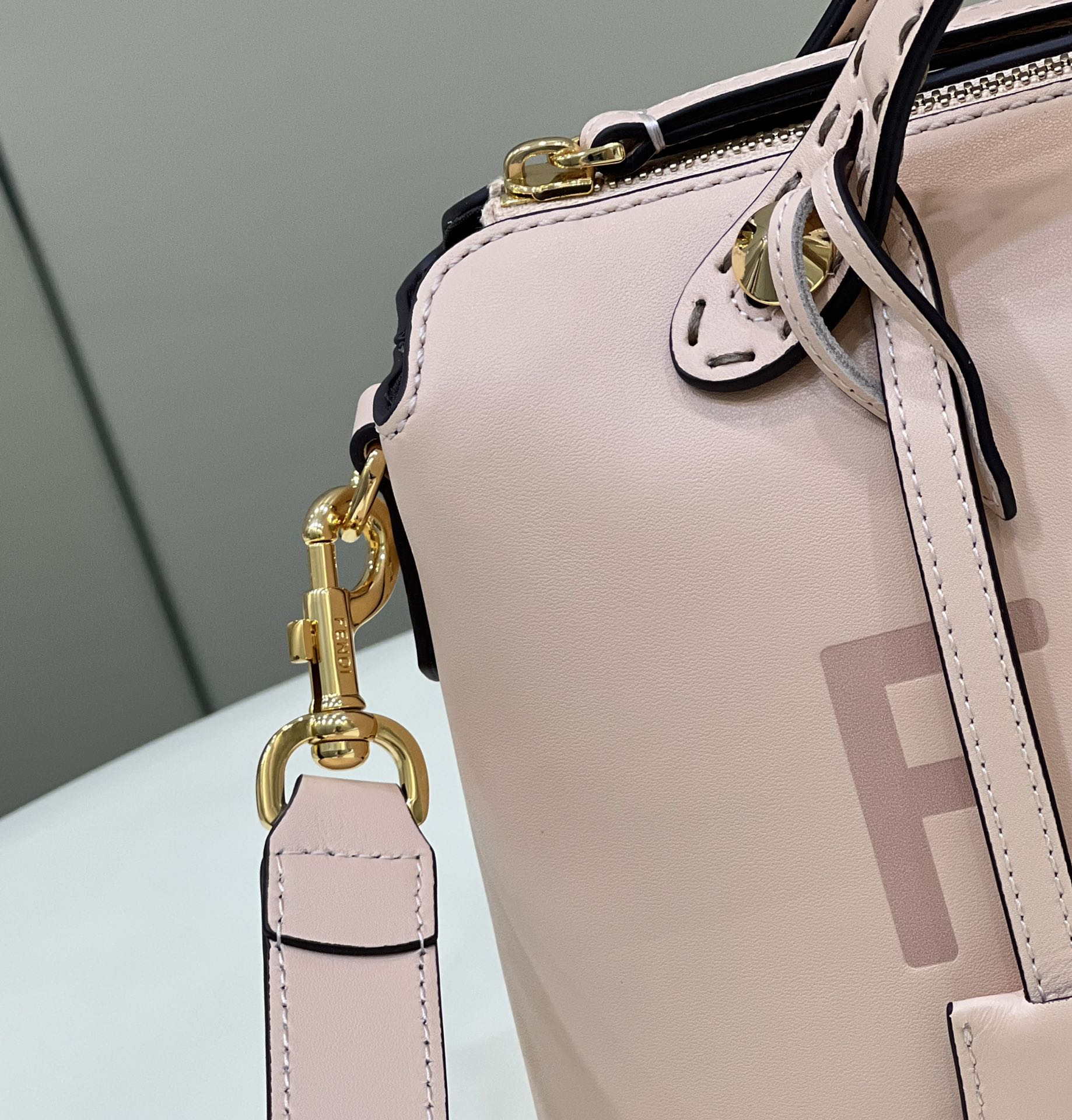 Fendi 8BL146 By The Way Medium Pink leather Boston bag - Default Title - View 6